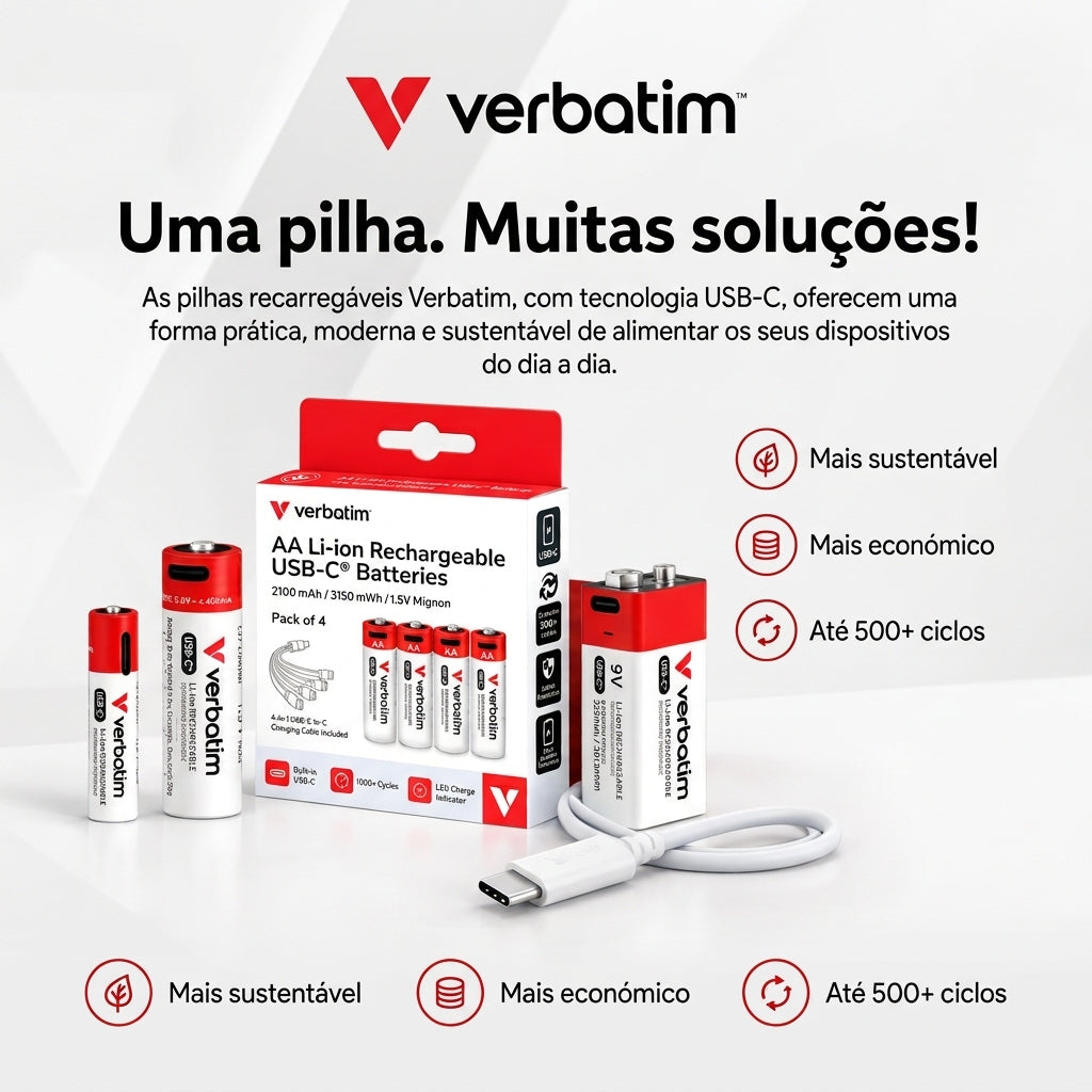 Verbatim Recarregáveis