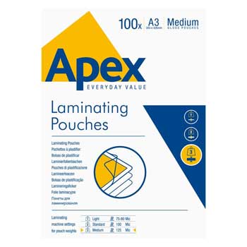 Bolsas de Plastificar A3 303x426mm 125mic 100un