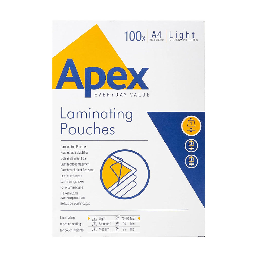 Bolsas de Plastificar A4 216x303mm 80mic 100un