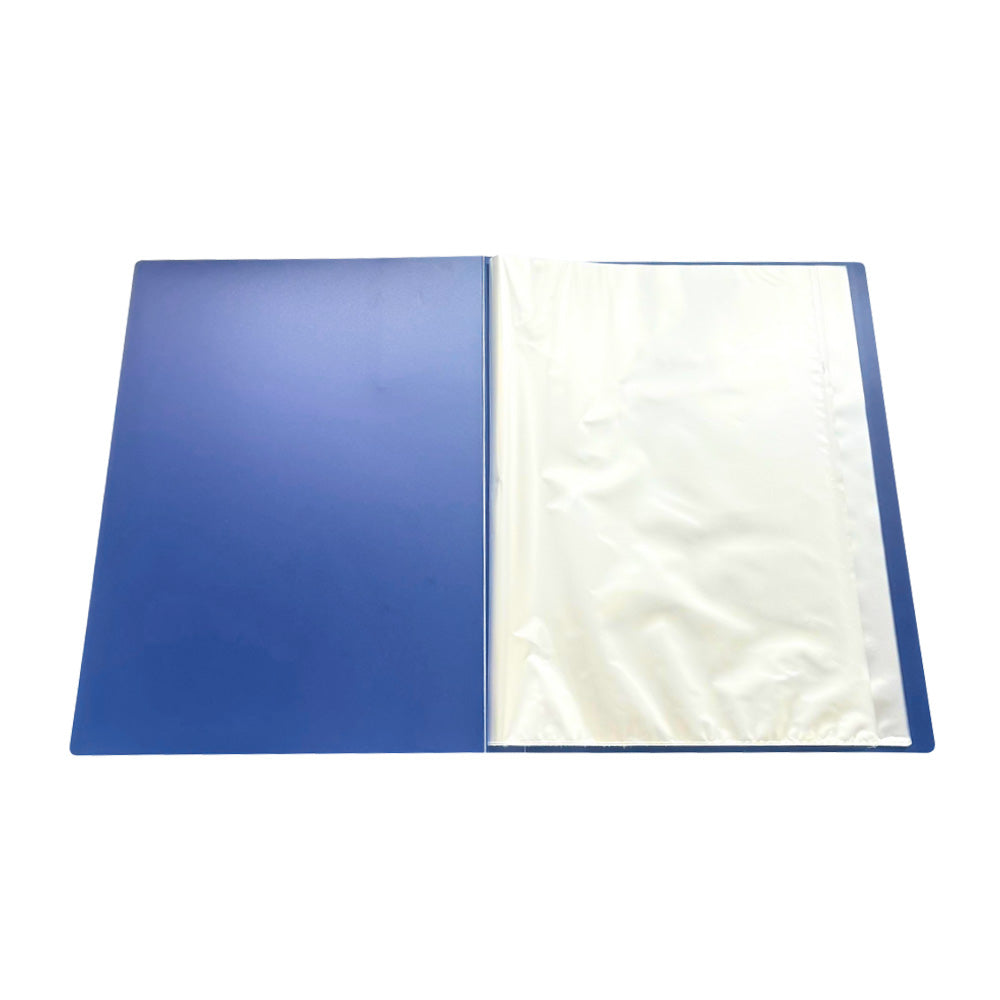 Pasta c/30 Bolsas 60 Páginas Catálogo A4 Azul