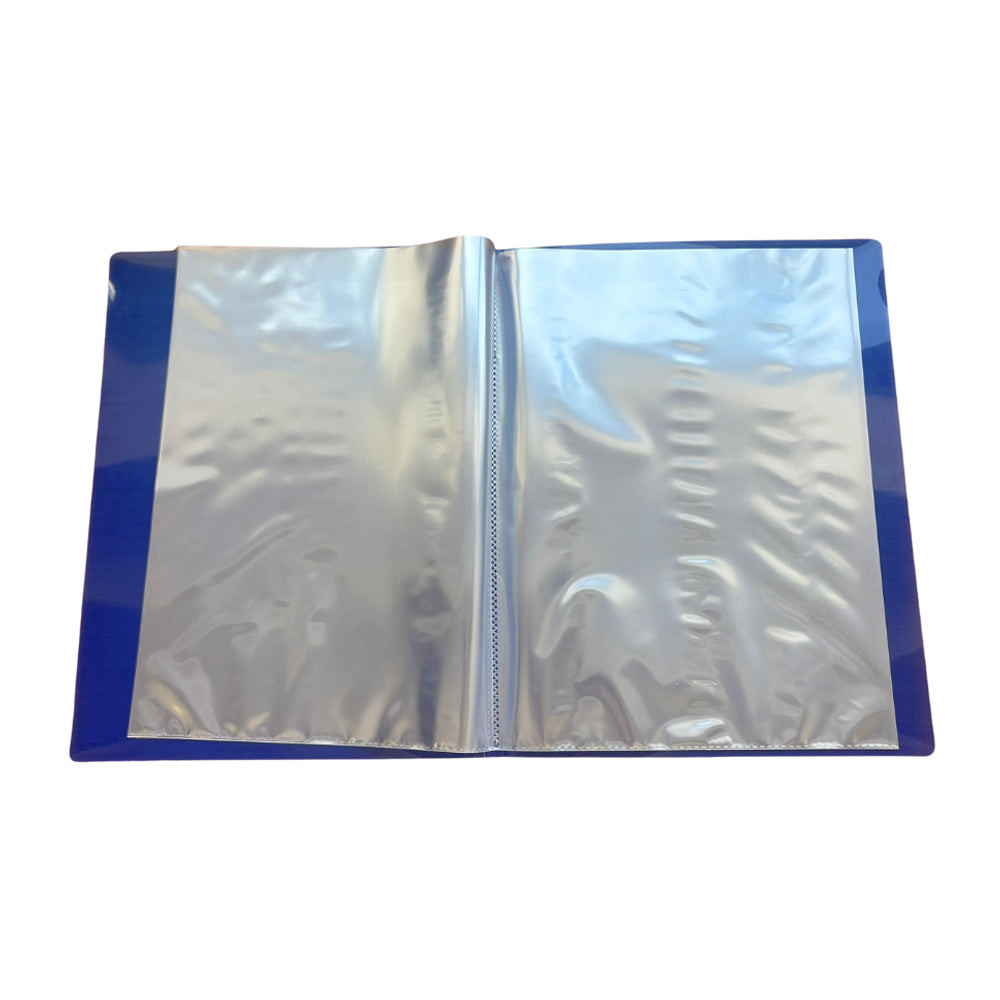 Pasta c/10 Bolsas 20 Páginas Catálogo A4 Azul