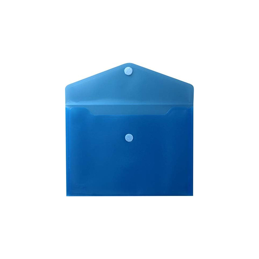 Bolsa 250x180mm A5 Envelope Fecho Velcro Plástico Azul Mate