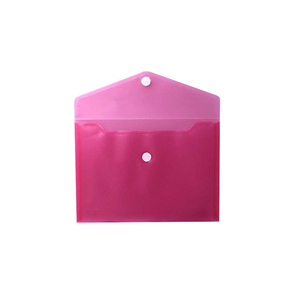 Bolsa 250x180mm A5 Envelope Fecho Velcro Plástico Vermelho