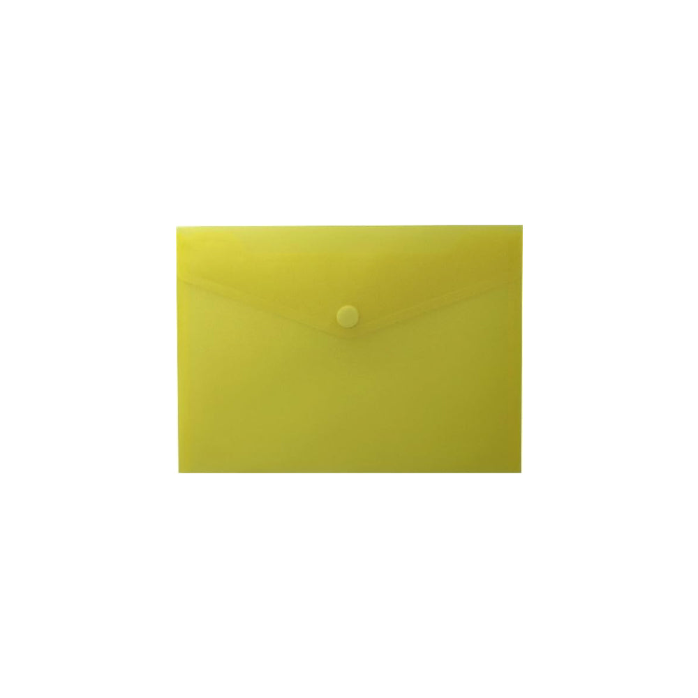 Bolsa Envelope 25x18cm A5 Fecho Velcro Plástico Amarelo Ma