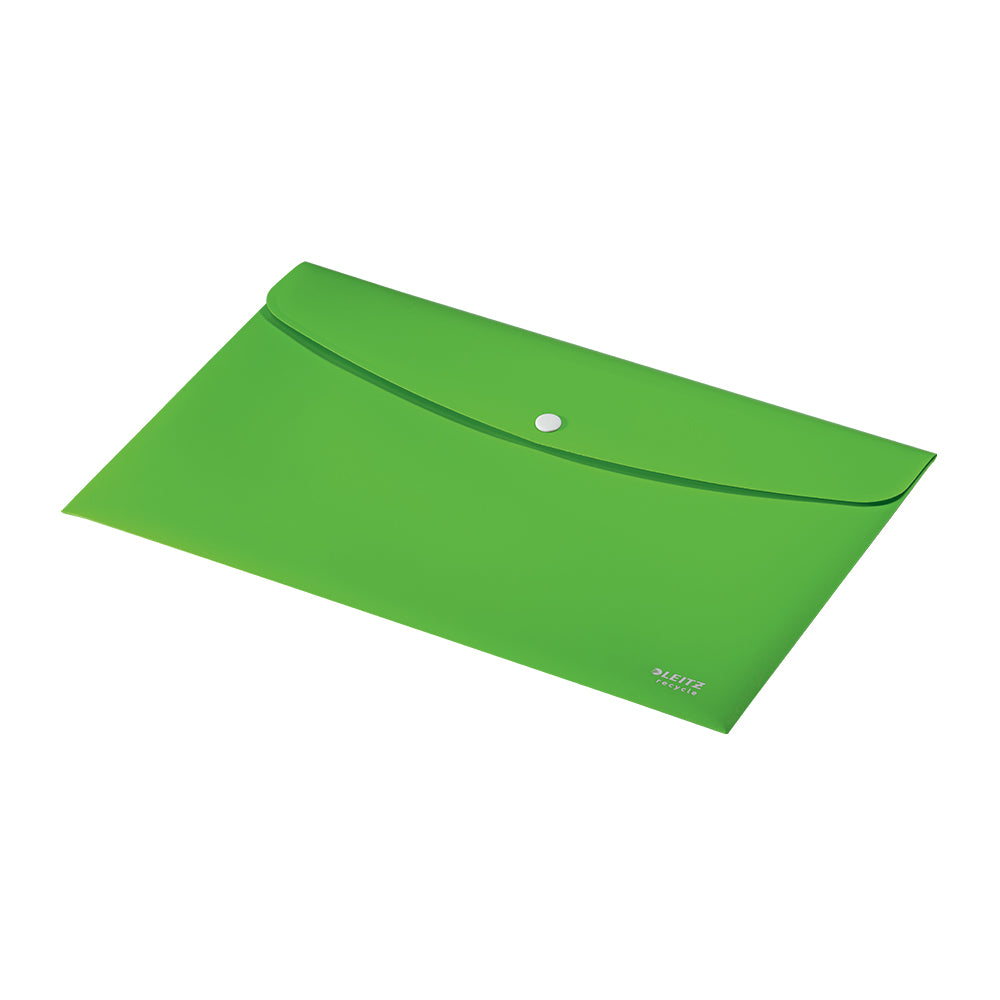 Bolsa 235x313mm A4 Envelope Fecho Botão Recycle Verde
