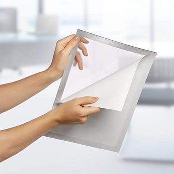 Moldura Adesiva A4 Duraframe 4872-23 Prata 2un