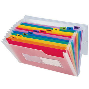 Pasta Classificadora com Fole PP A5 Transparente