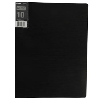 Pasta c/10 Bolsas 20 Páginas Catálogo Eagle A4 Preto