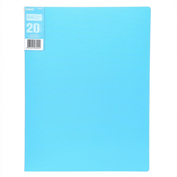Pasta c/20 Bolsas 40 Páginas Catálogo Eagle A4 Azul