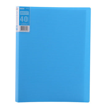 Pasta c/40 Bolsas 80 Páginas Catálogo Eagle A4 Azul