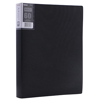 Pasta c/60 Bolsas 120 Páginas Catálogo Eagle Preto
