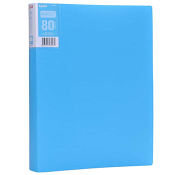 Pasta c/80 Bolsas 160 Páginas Catálogo Eagle A4 Azul