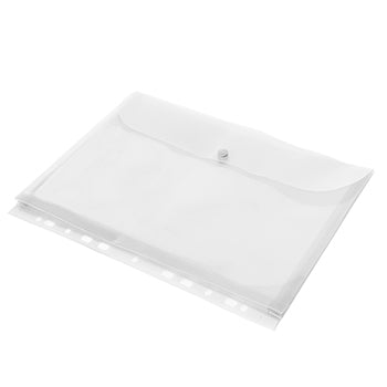 Bolsas Catálogo A4 com Fecho Botão Transparente 1un