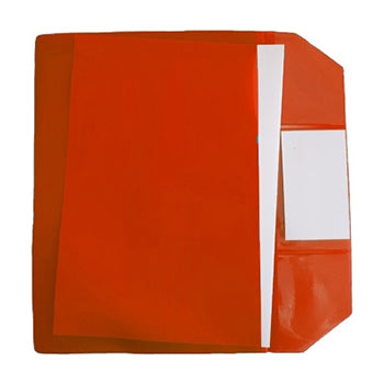 Bolsa 165x225mm A5 Envelope PVC Visor Vermelho 10un