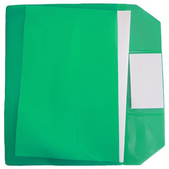 Bolsa 165x225mm A5 Envelope PVC Visor Verde 10un