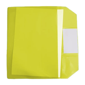 Bolsa 165x225mm A5 Envelope PVC Visor Amarelo 10un