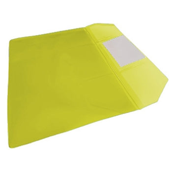Bolsa 165x225mm A5 Envelope PVC Visor Amarelo 10un