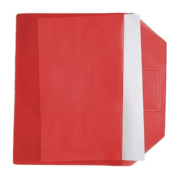 Bolsa 300x310mm A4 Envelope PVC Visor Transp Vermelho