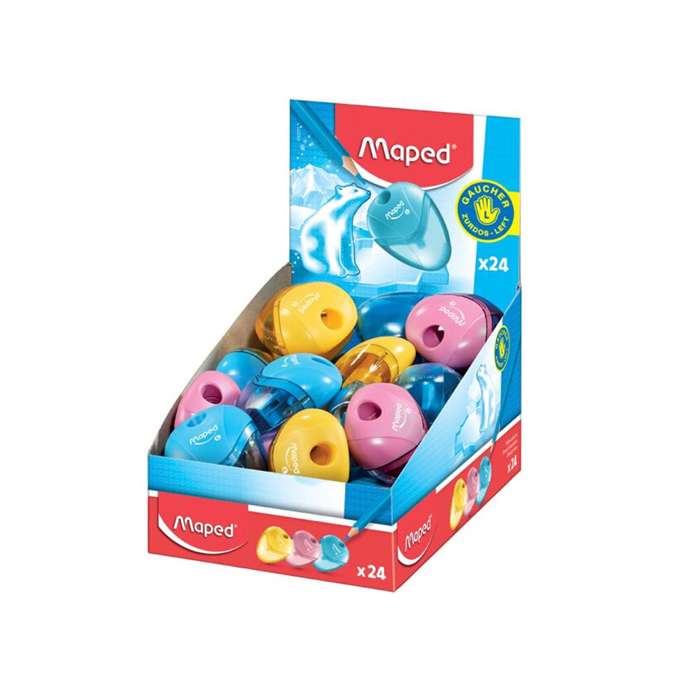 Afia Lápis 1 Boca Plástico Maped Esquerdinos Sortido 1un