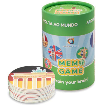 Jogo de Memória Volta ao Mundo Ambarscience 40 Peças