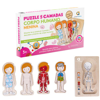 Puzzle Corpo Humano Menina Ambarscience Madeira