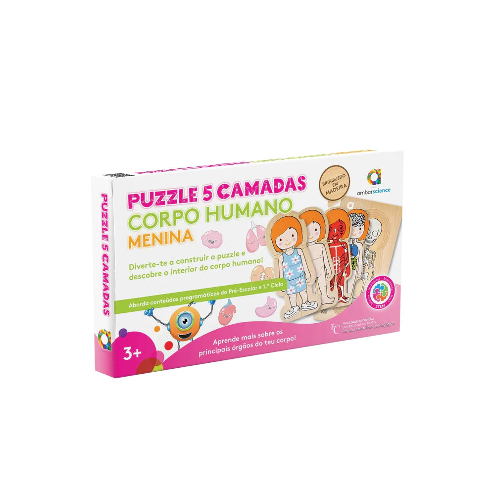 Puzzle Corpo Humano Menina Ambarscience