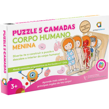 Puzzle Corpo Humano Menina Ambarscience Madeira