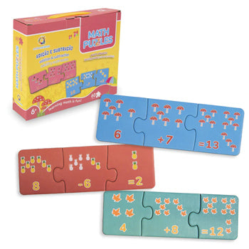 Puzzle Match it! Adição- Subtração Ambarscience