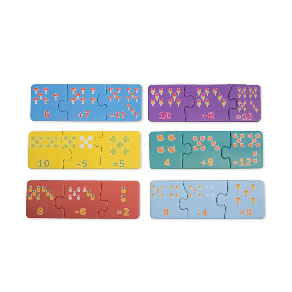 Puzzle Match it! Adição- Subtração Ambarscience