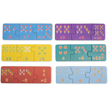 Puzzle Match it! Adição- Subtração Ambarscience