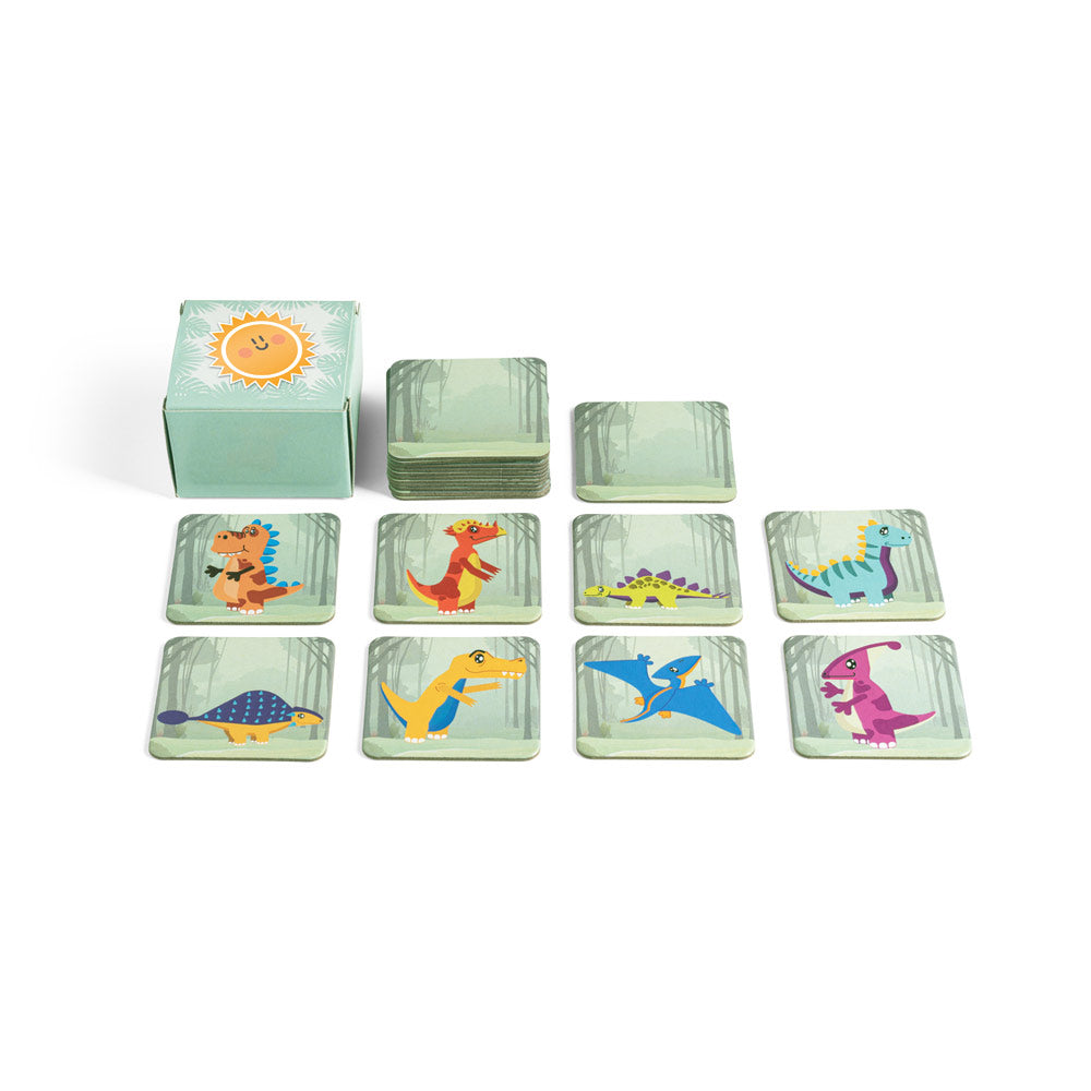 Jogo de Memória Com Figuras Dinossauros 20 peças