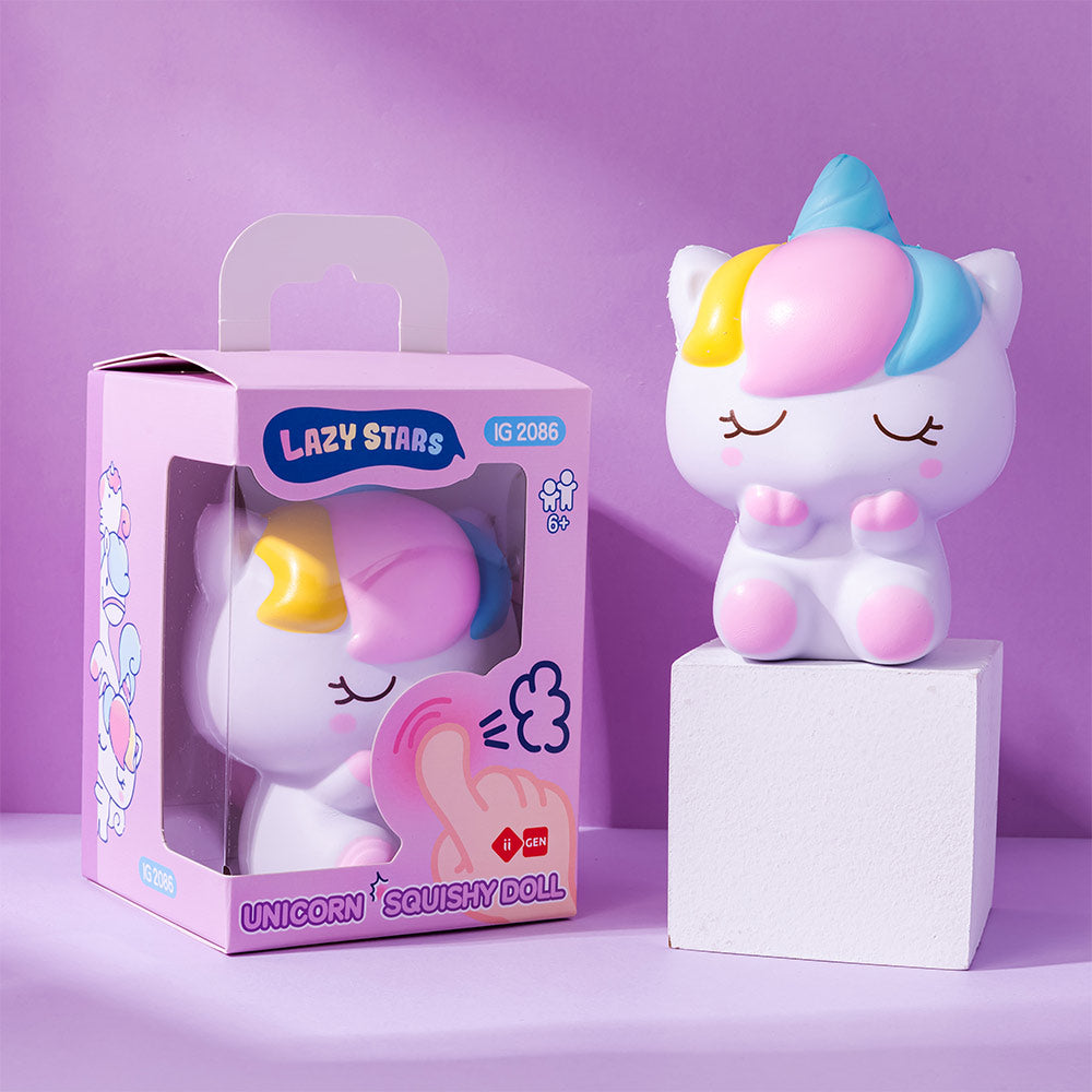 Boneco Squishy Lazy Stars Unicórnio 1un