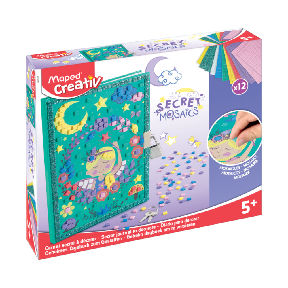 Diário com Cadeado - Mosaicos Secretos