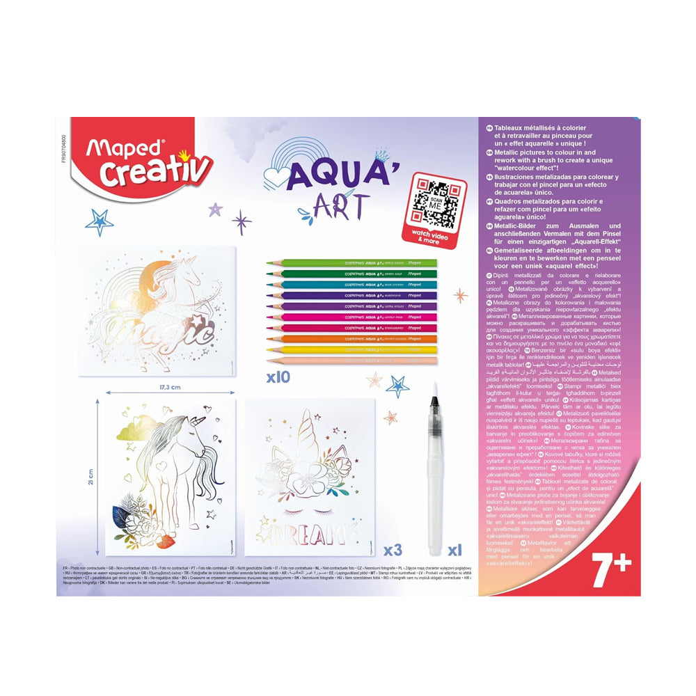 Caixa Pintura Aqua Art Unicórnios