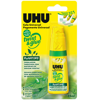 Cola Liquida UHU Twist Glue Renature 35ml 1un