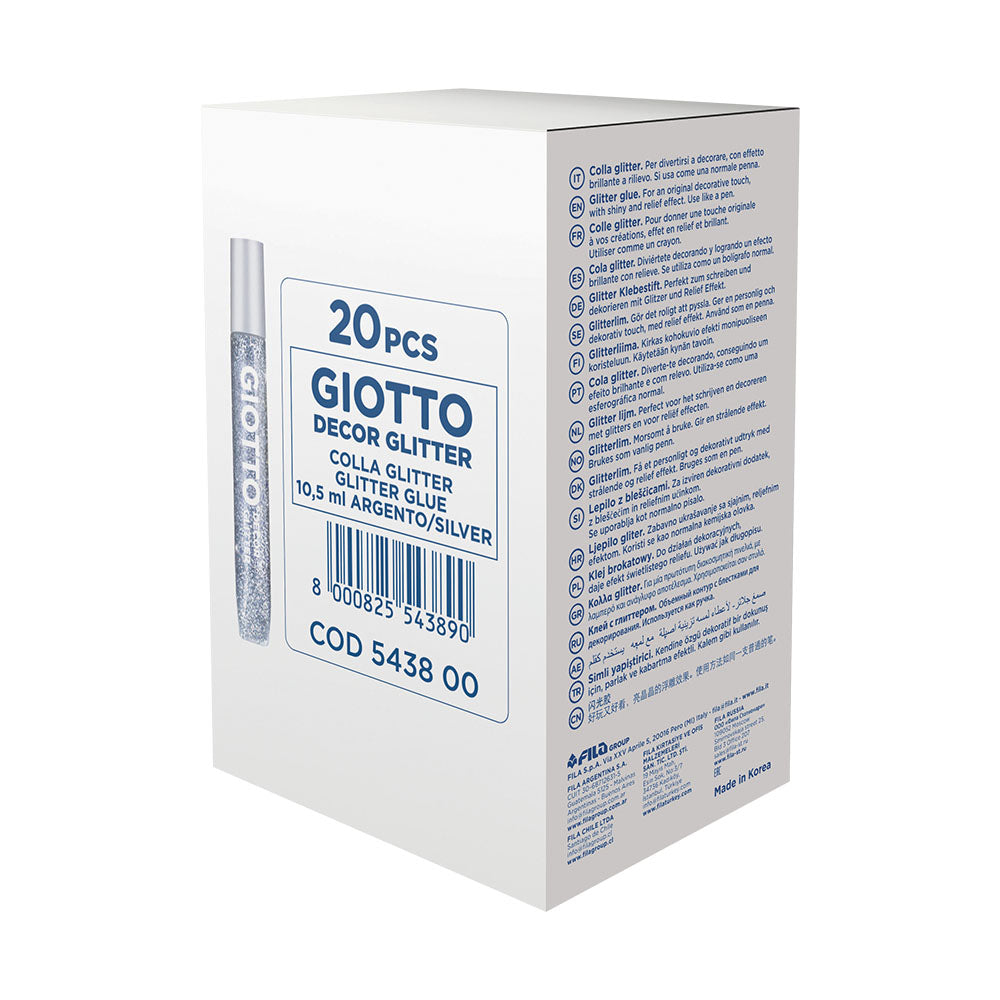 Cola Glitter Glue Prata 20x10,5ml