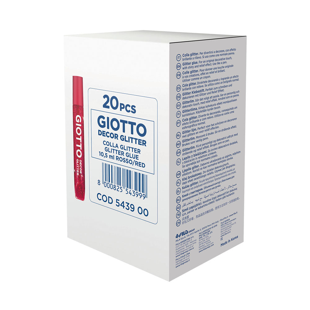 Cola Glitter Glue Vermelho 20x10,5ml