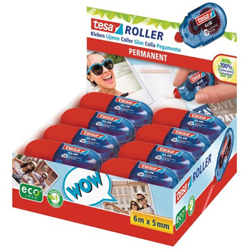 Cola Mini Roller Colagem Permanente Tesa 5mmx6m 1un