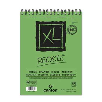 Bloco Espiralado Canson XL Recycle A5 160g 25Fls
