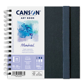 Caderno Canson Artbook Montval 20x20cm 300g 48Fls