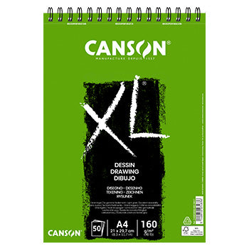 Bloco Espiralado Canson XL Dessin A4 160g 50Fls