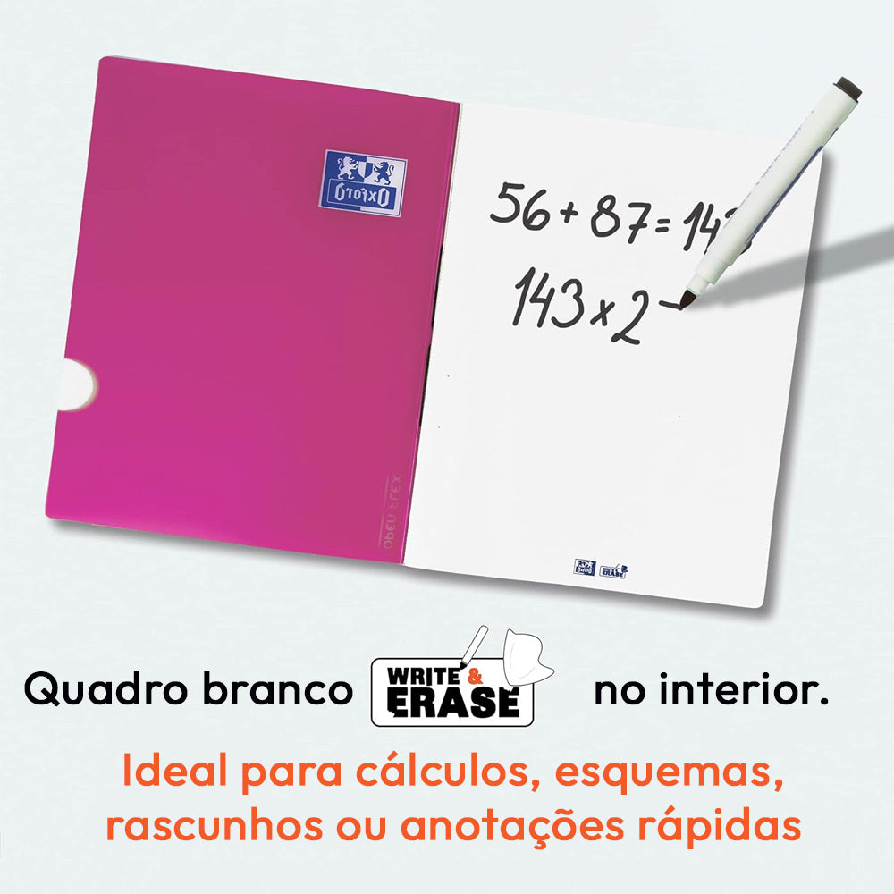 Caderno Agrafado A5 Liso Oxford Openflex Sortido 48Fl 1un