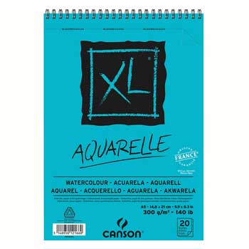 Bloco Espiralado Canson XL Aquarelle A5 300g 20Fls