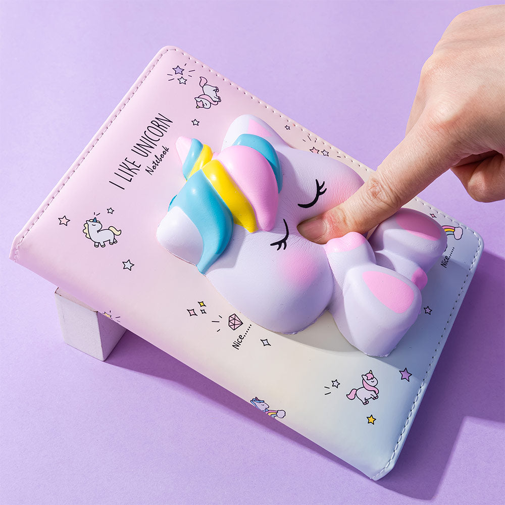Bloco Notas 194x165mm Squishy I Like Unicorn 128Fls