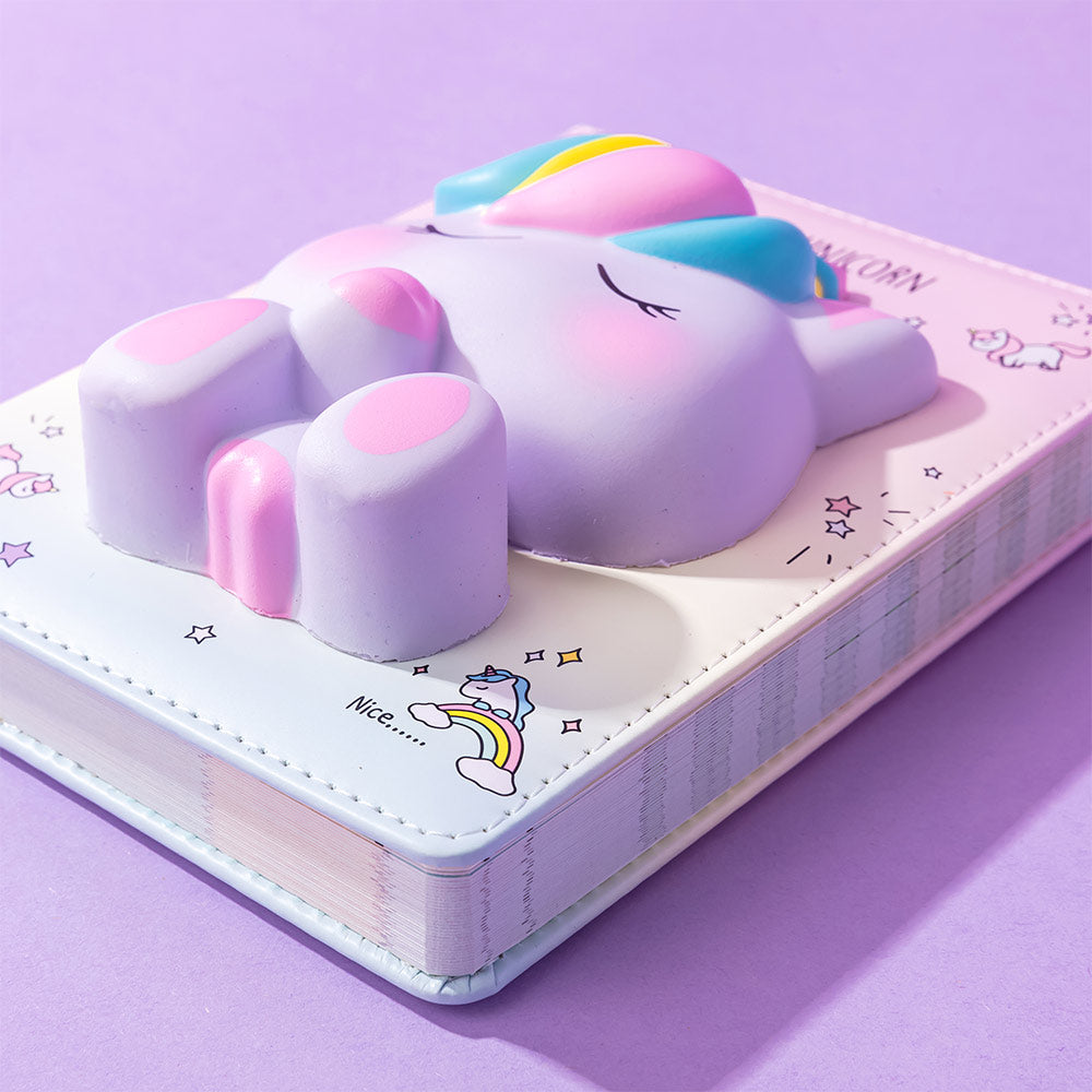 Bloco Notas 194x165mm Squishy I Like Unicorn 128Fls