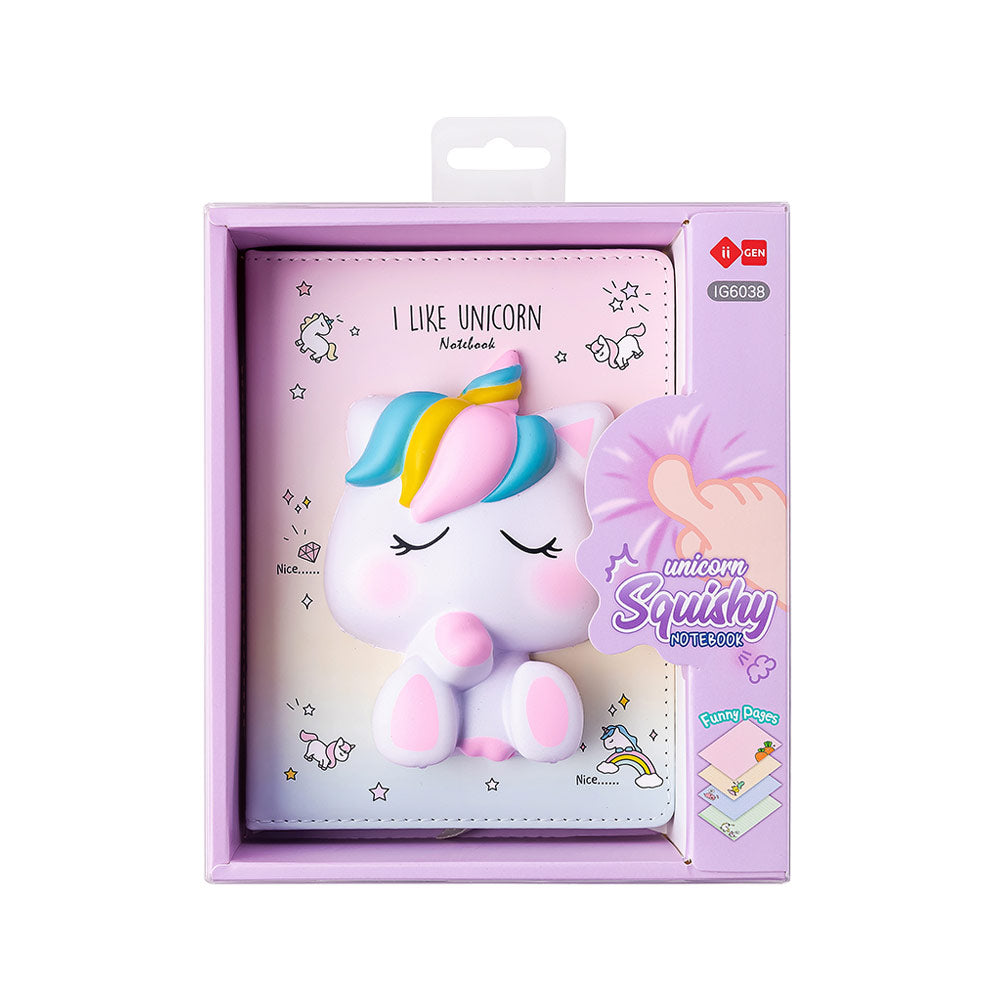 Bloco Notas 194x165mm Squishy I Like Unicorn 128Fls
