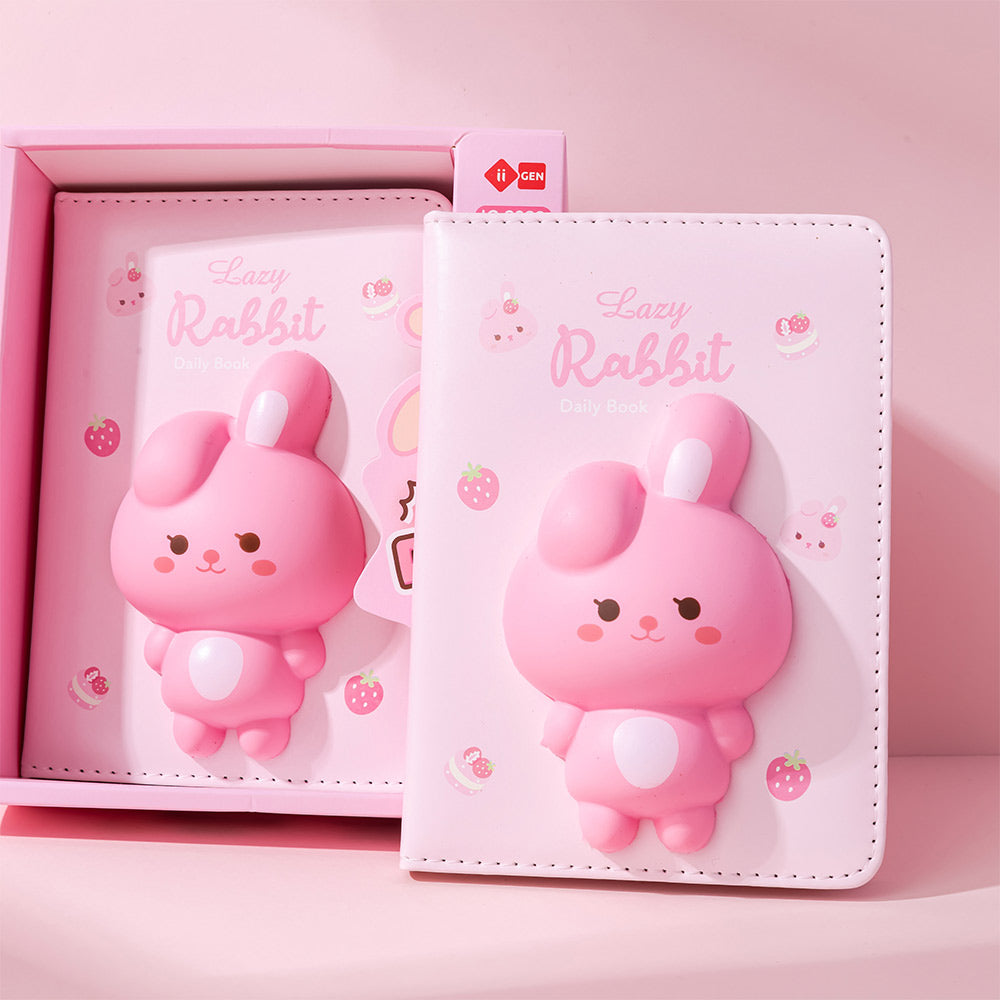 Bloco Notas 157x112mm Squishy Lazy Rabbit 96Fls