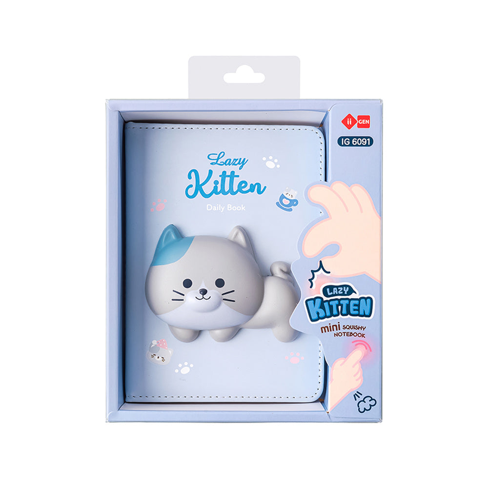 Bloco Notas 157x112mm Squishy Lazy Kitten 96Fls