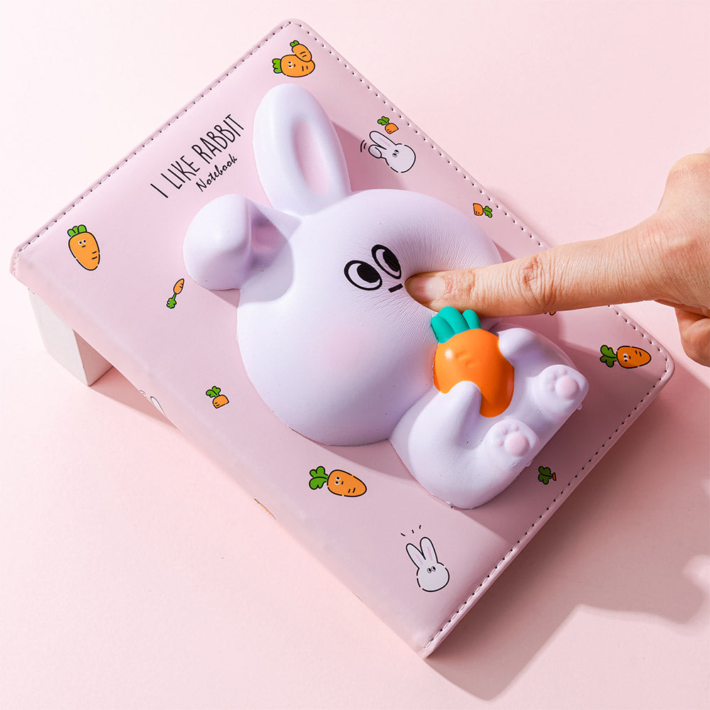 Bloco Notas 194x165mm Squishy I Like Rabbit 128Fls