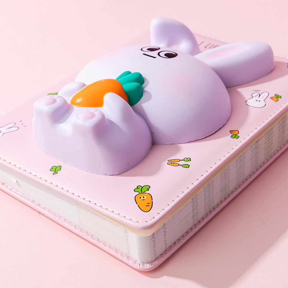 Bloco Notas 194x165mm Squishy I Like Rabbit 128Fls